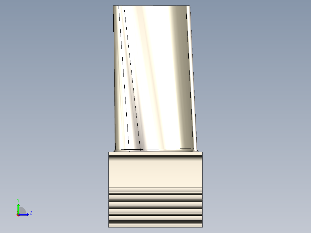 涡轮 叶片 涡扇 (42)左视图