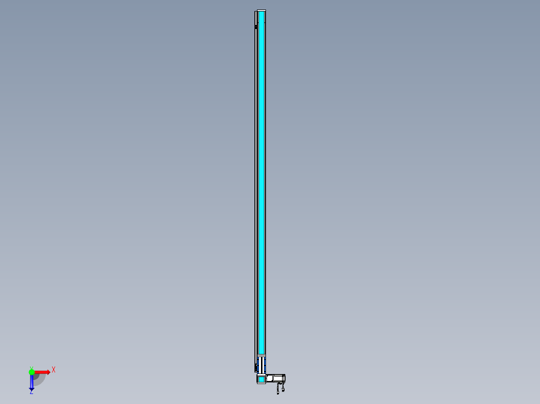 威洛博LB.GB同步带传动--欧规系列LB6A-L130-S2500-BL俯视图