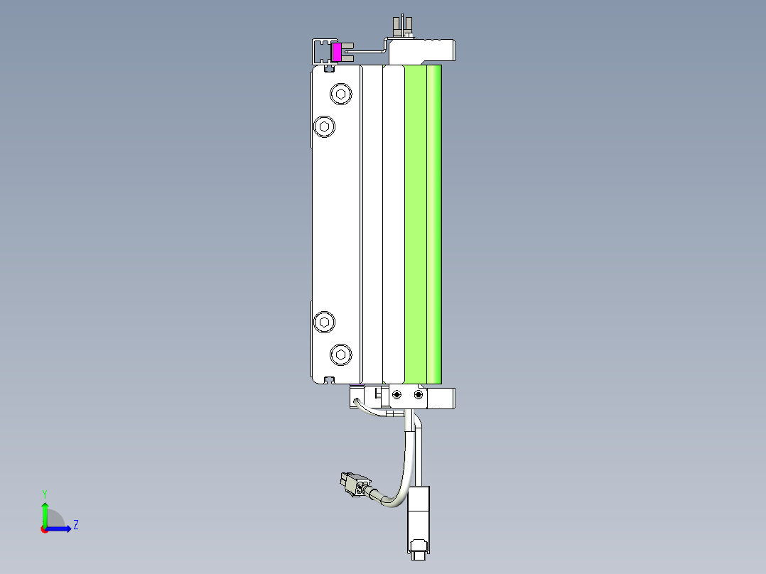 威洛博VL系列3d模型模组2VL22H2Y-S1850左视图
