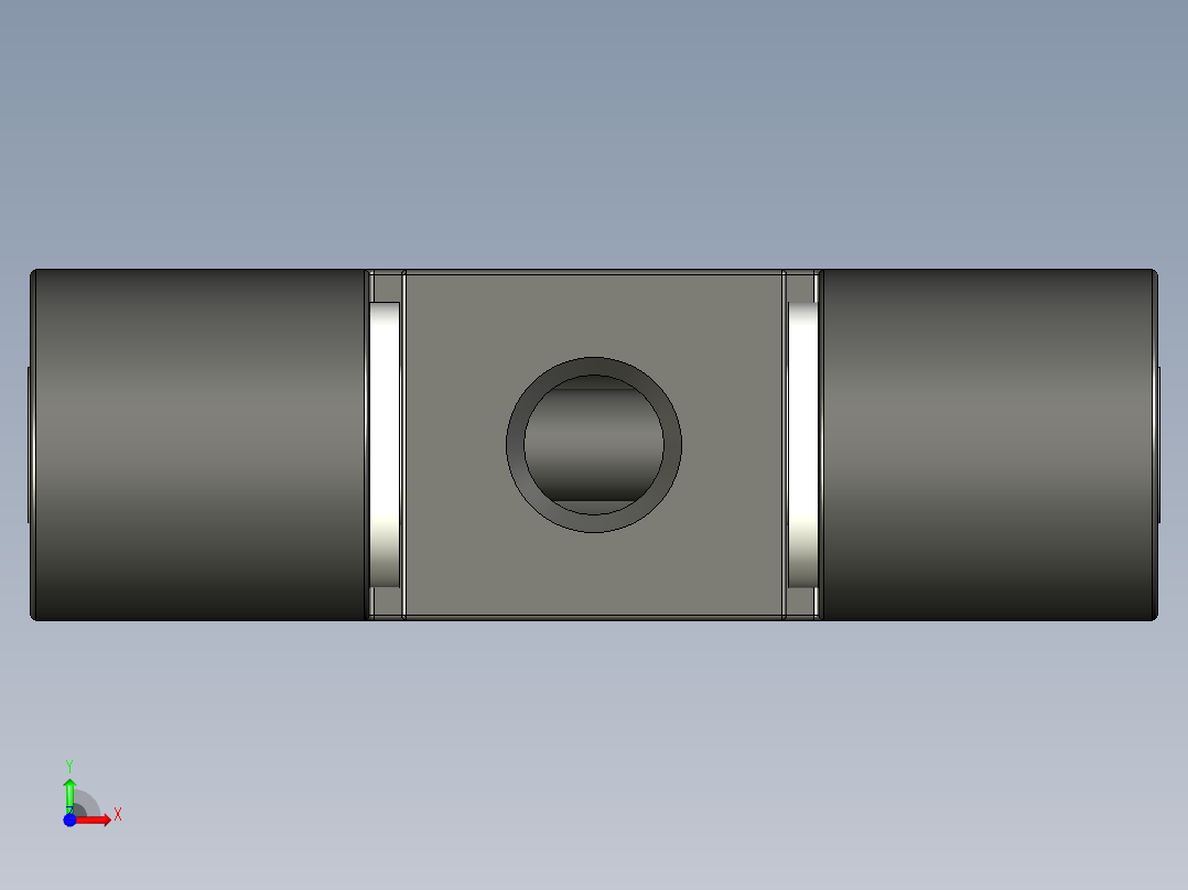 鋅合金鉸鏈MCH(B)-3D多系列多零件图纸模型前视图