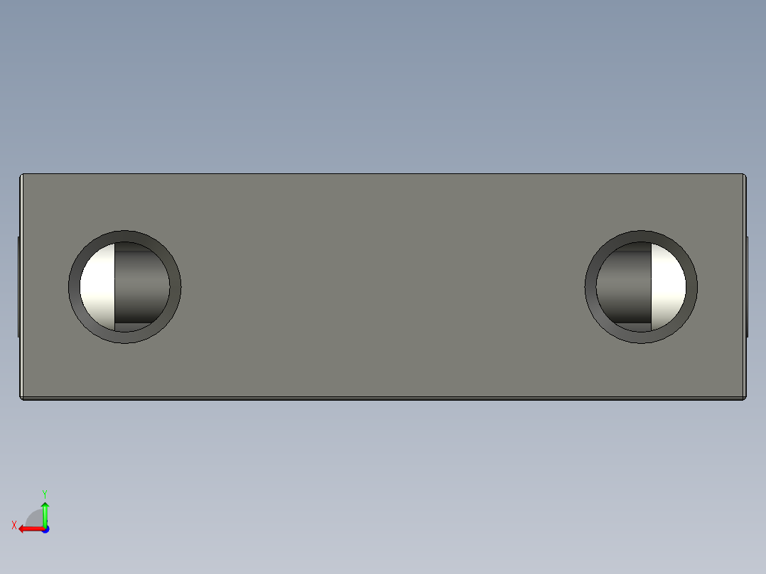 鋅合金鉸鏈MCH(B)-3D多系列多零件图纸模型后视图