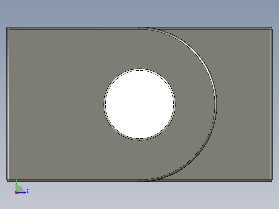 鋅合金鉸鏈MCH(B)-3D多系列多零件图纸模型左视图