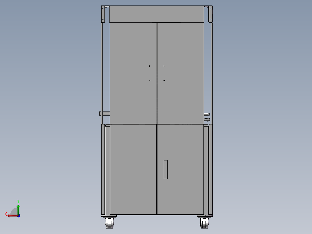公牛插座全自动组装机3D模型后视图