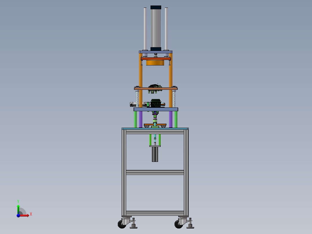 滤清器盒组装机sw18可编辑前视图