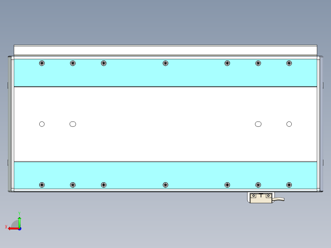 威洛博LC系列3d模型模组LC22H2Y-S250后视图