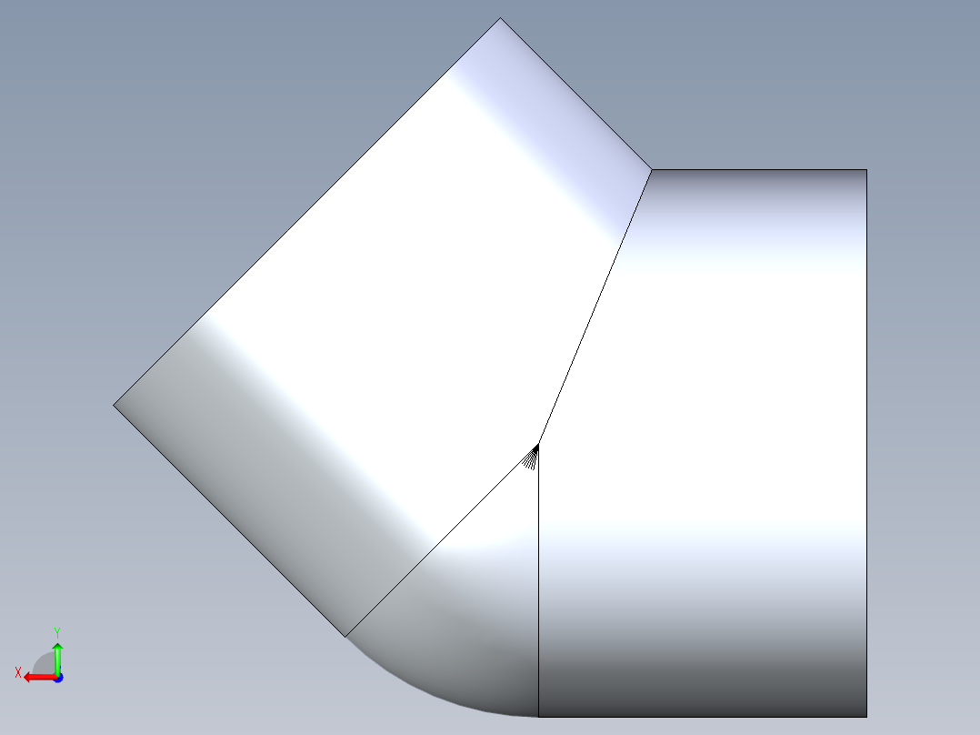 聚氯乙烯配件09-Sch80_45Elbow_FPTxFPT_819-020 _2in后视图
