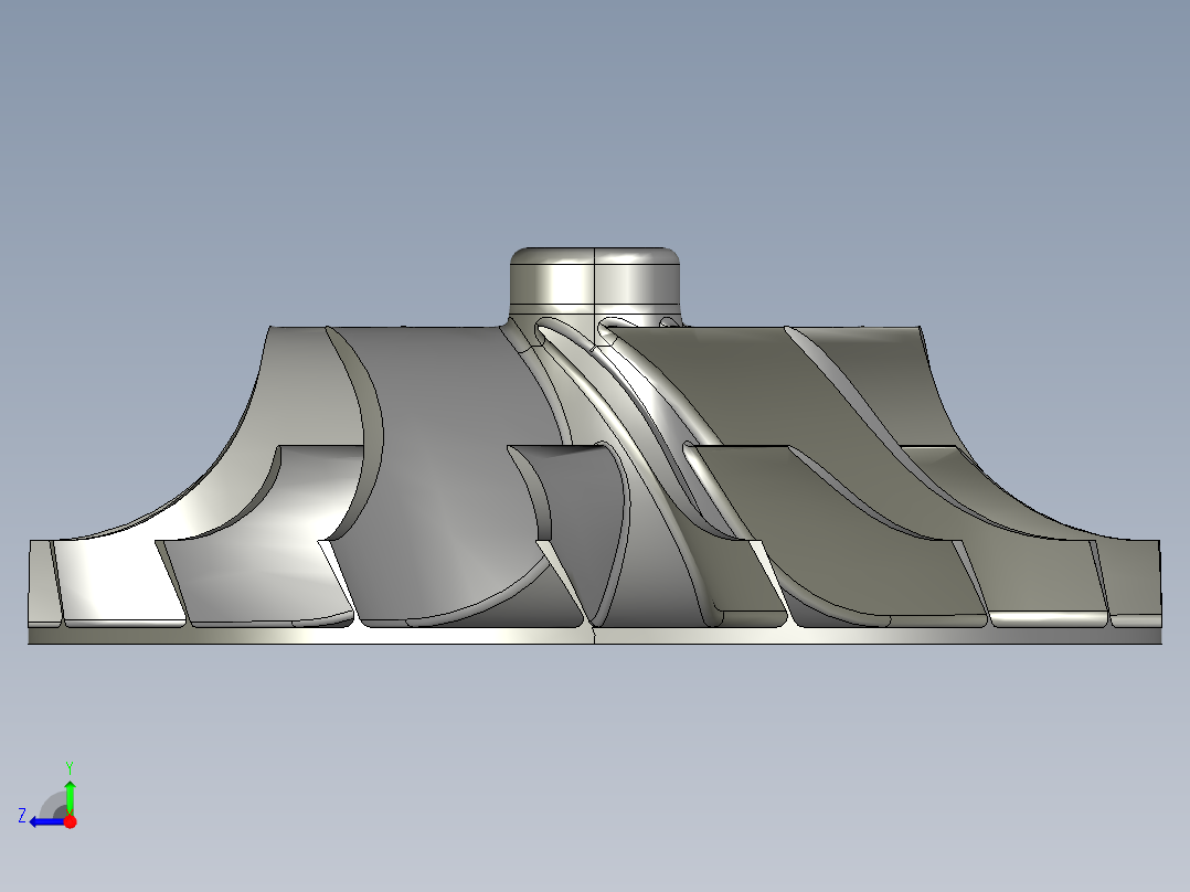 涡轮 叶片 涡扇 (11)右视图