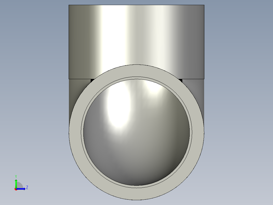 船舶管路系统SeaCor_90Elbow_SxS_37J106025_2.5in左视图