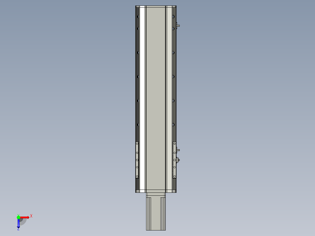东锦丝杆传动-直线滑台模组DH170-C-L10-S500-BC-P750W-C3俯视图