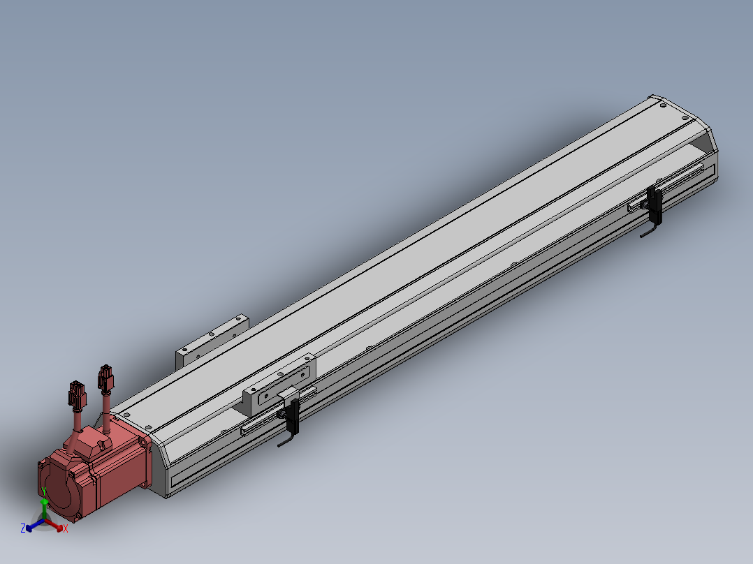 精密模组MY120-T10-500L-BC-P20B-C4-C正等轴测图