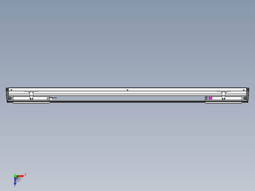 威洛博VL系列直线电机模组-2VL17E3-S850俯视图