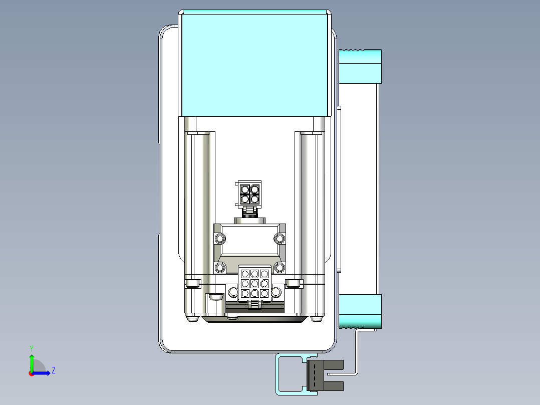 威洛博VBC同步带传动一无尘环境VBC14-L45-S950-BR-ZP40-C3左视图