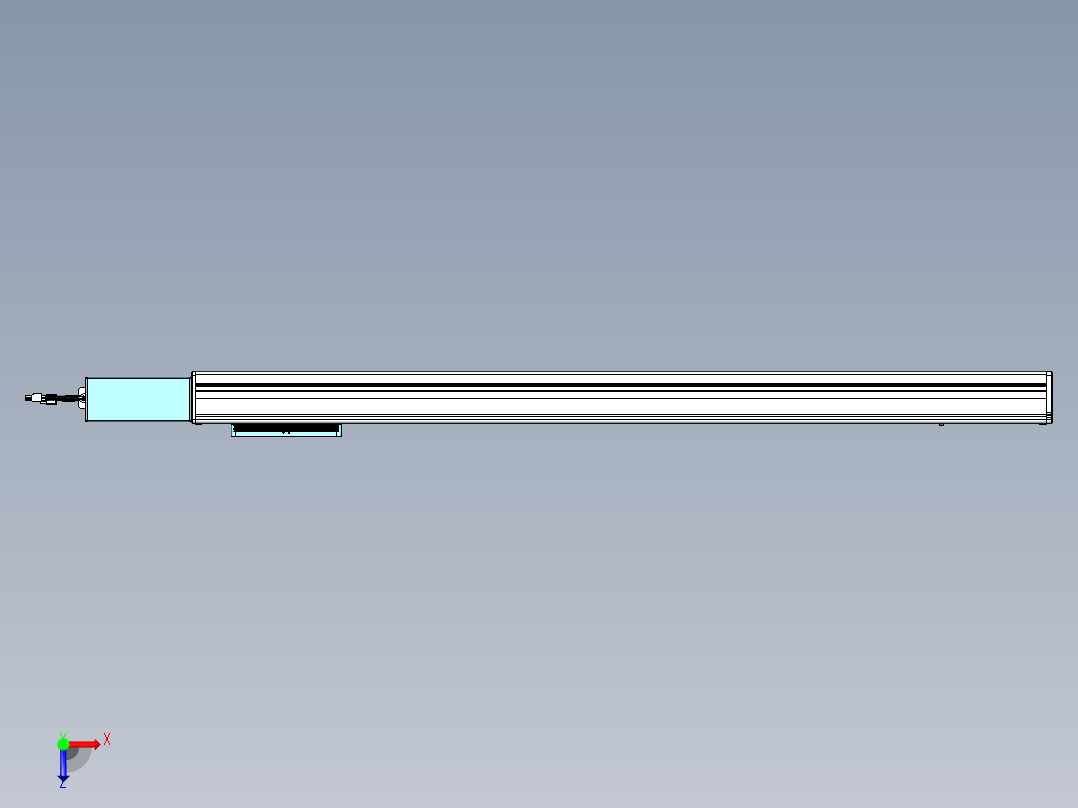 威洛博VBC同步带传动一无尘环境VBC14-L45-S950-BR-ZP40-C3俯视图
