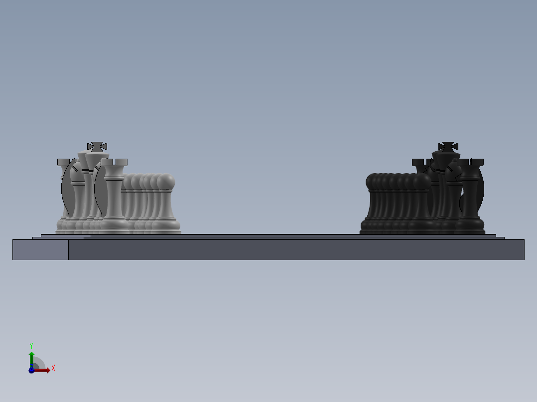 国际象棋套装前视图