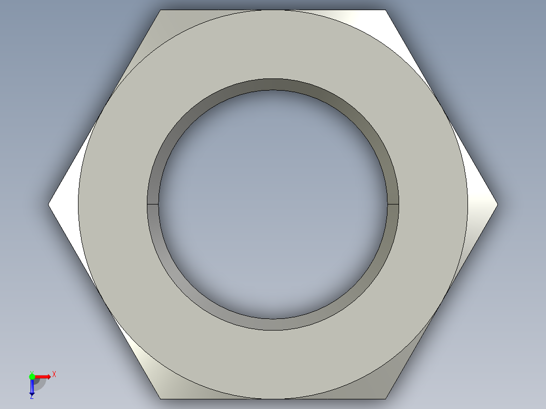 DIN934库 螺母俯视图