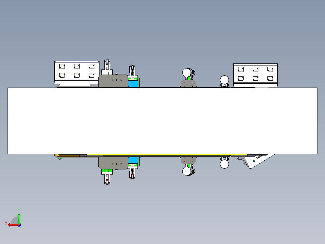电动车车架总成机器人焊接夹具 3D图纸 机械设计素材CATIA格式后视图