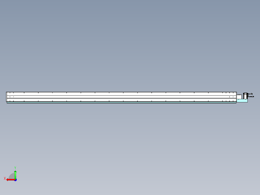 威洛博VBC同步带传动一无尘环境VBC14-L45-S2950-BL-ZP40-C3后视图