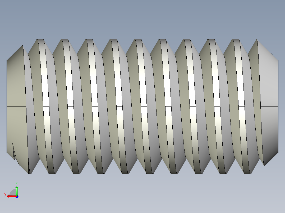 DIN 913-ISO 4026 固定螺钉-M2.5 L=5.STEP后视图