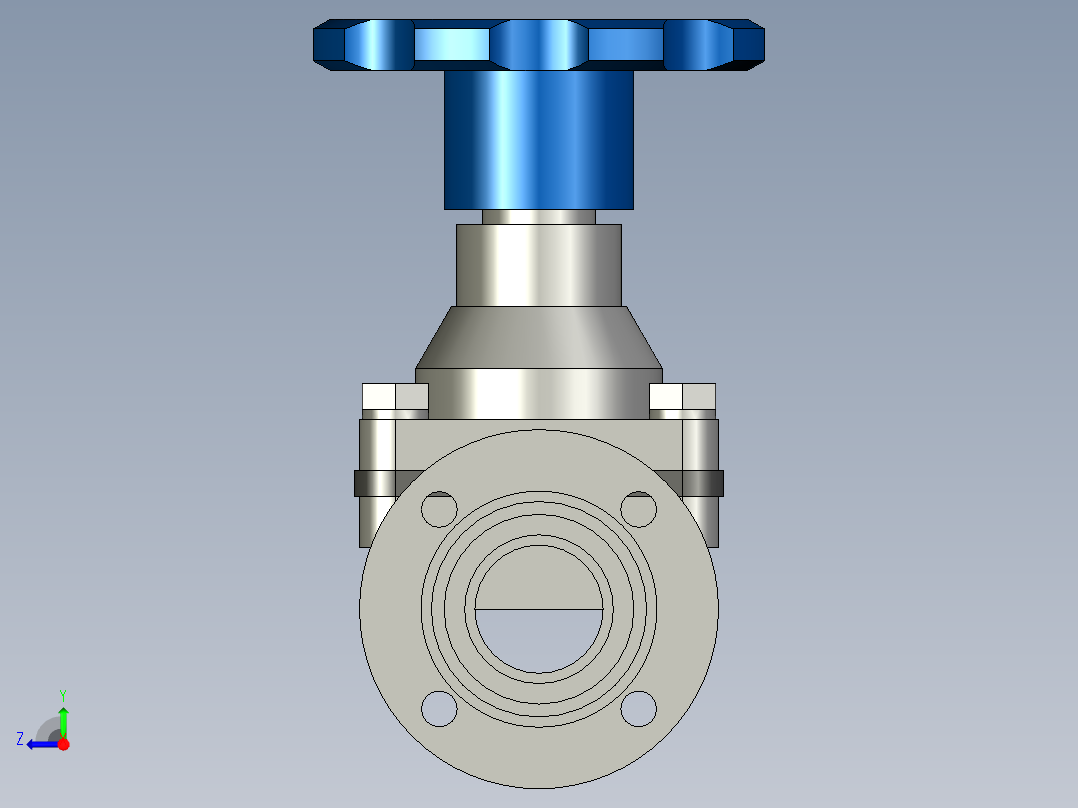 阀门模型-DN25______(____)右视图