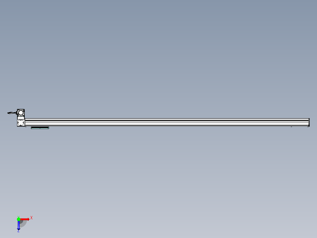 威洛博VBC同步带传动一无尘环境VBC14-L45-S2250-BLD-ZP40-C3俯视图