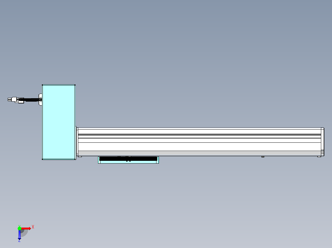 威洛博VBC同步带传动一无尘环境VBC14-L45-S350-BRD-ZP75-C3俯视图