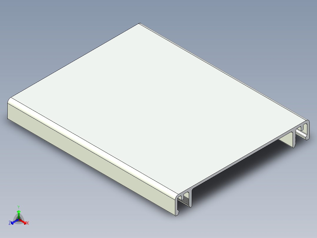 型材-KJN CABLE CONDUIT COVER 80 KJN511060.STEP正等轴测图