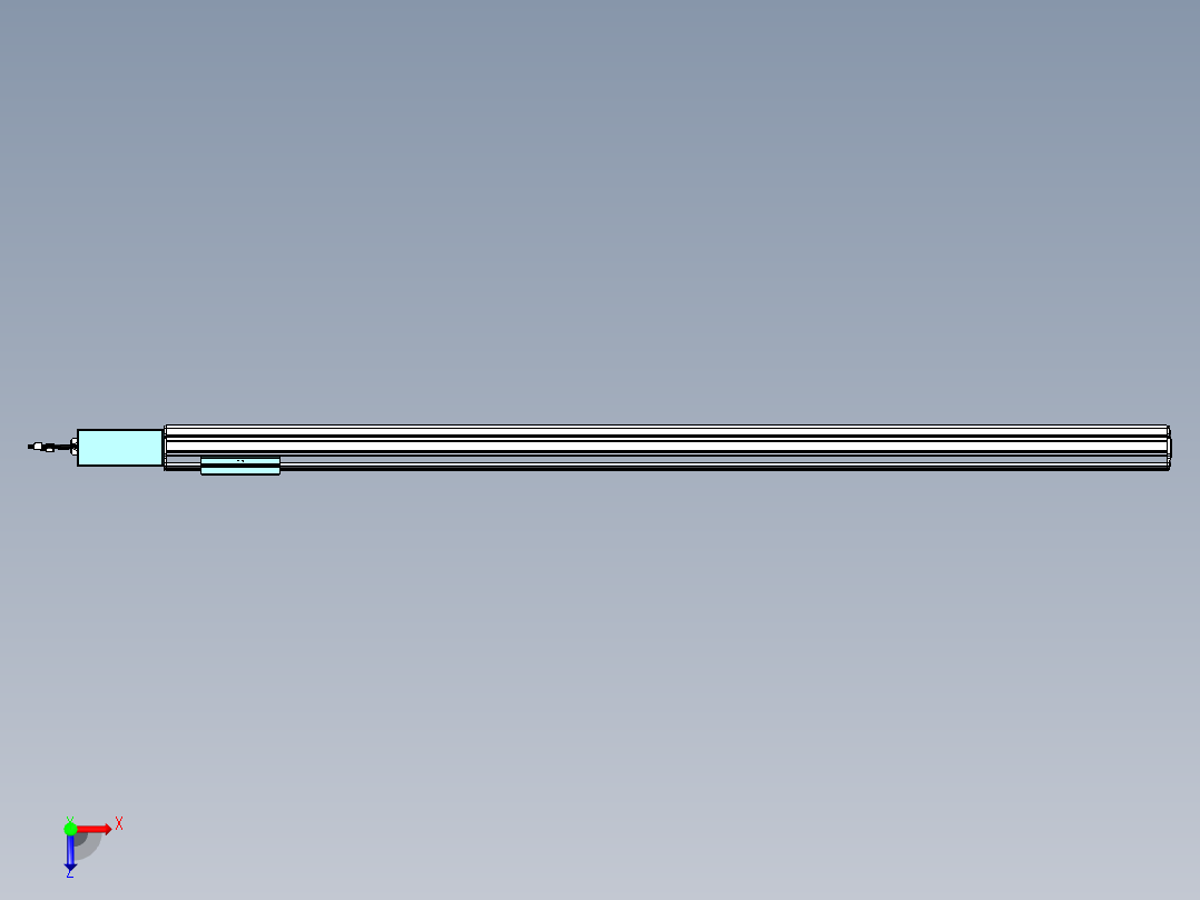 威洛博VBF同步带传动一般环境VBF14-L45-S1500-BR-ZP40-C3俯视图