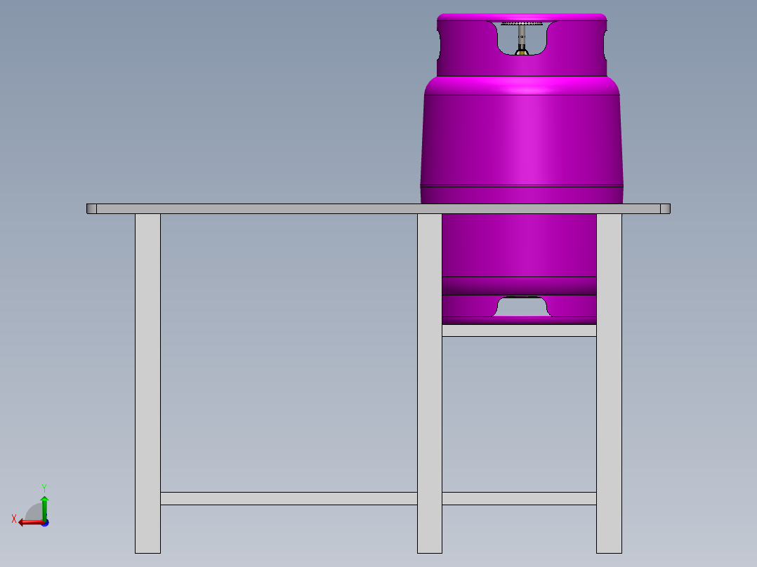 6-12公斤液化石油气罐后视图