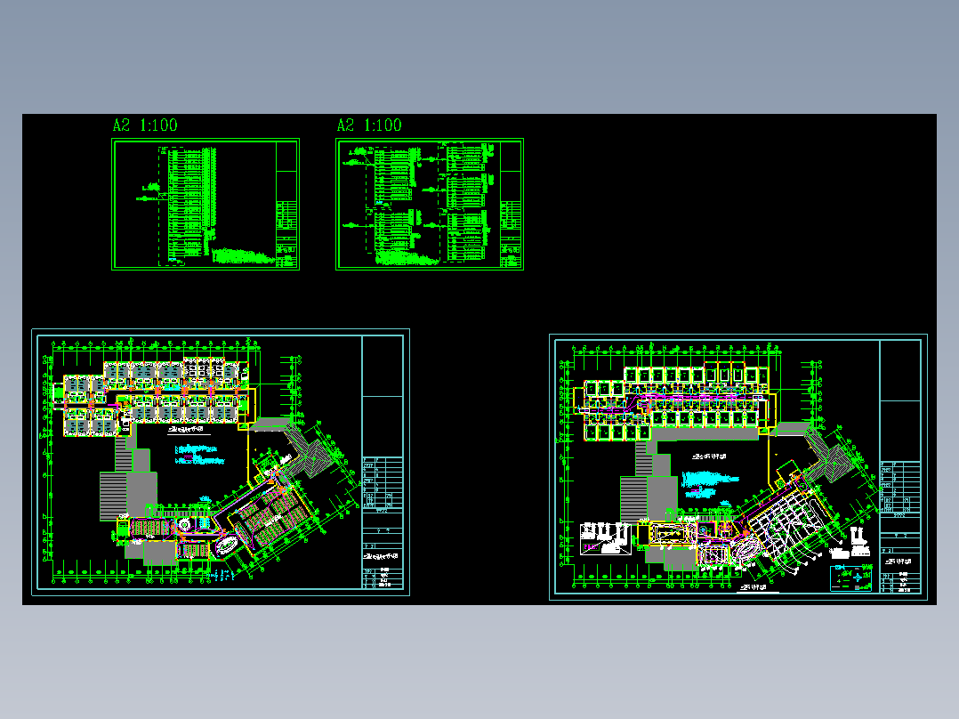 三层酒店电气照明平面图
