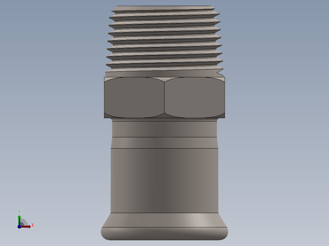 管件接头、螺纹接头、三通(41)前视图