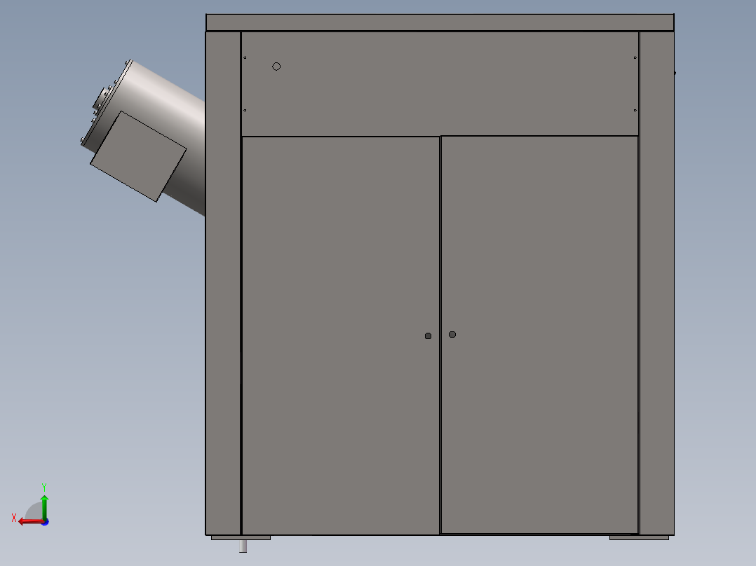 黑水虻养殖用垃圾处理机sw16后视图