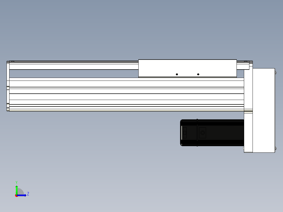Toyo东佑达直线模组-ETH22-250-BM-400W+煞車左视图