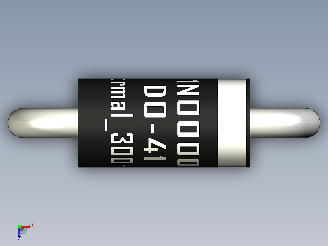 轴向二极管-DO-41_Normal_300mil_rev1.0.rar俯视图