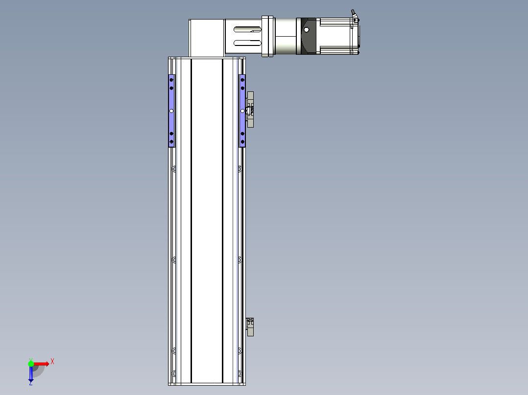 同步带滑台-半封闭B17-L100-S450-R-P75-D3-N3俯视图