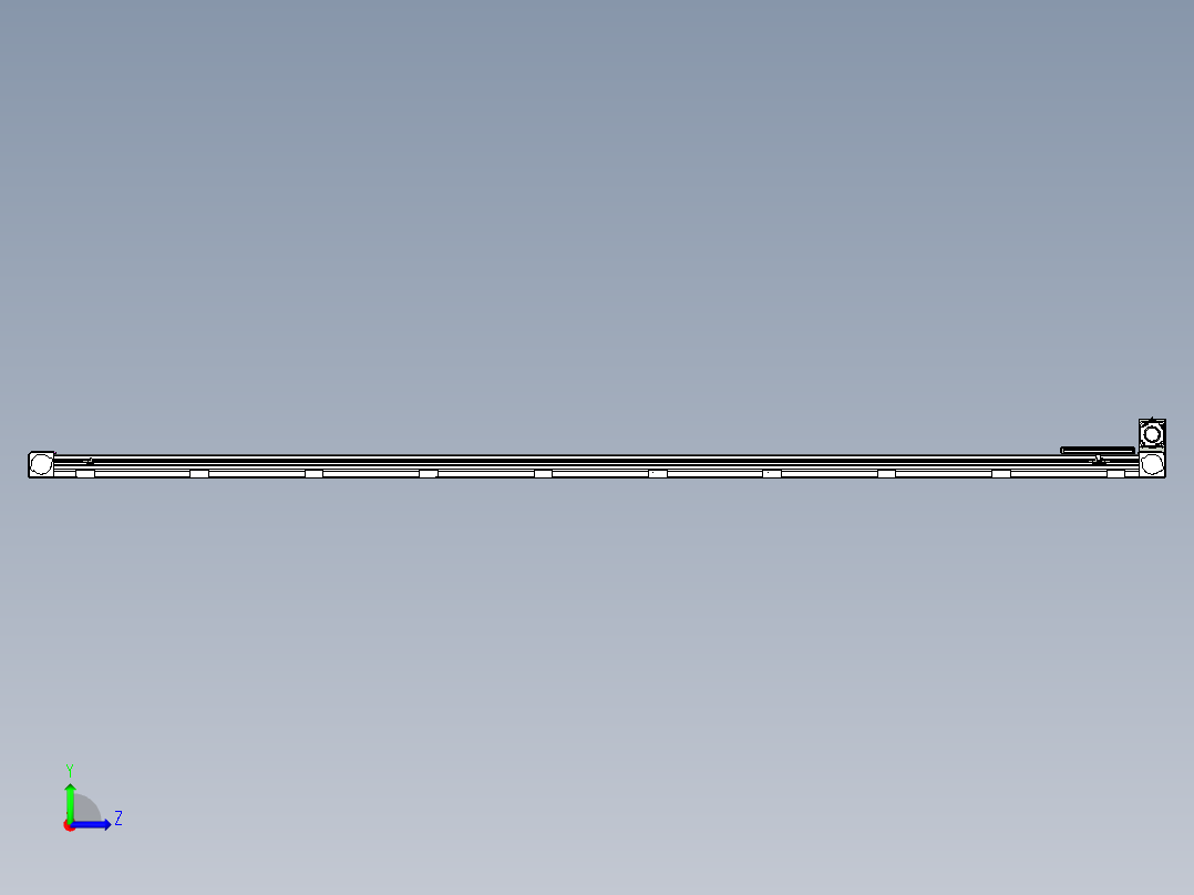 同步带滑台-欧规B8-L88-S3500-L-ZP75-D3-N10左视图