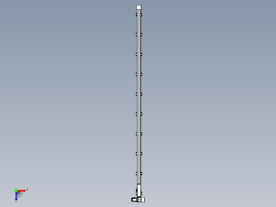 同步带滑台-欧规B8-L88-S3500-L-ZP75-D3-N10俯视图
