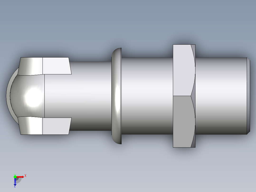 卡套式工业通用硬管接头EO_Bulkhead_elbow_WSV16SOMD71俯视图