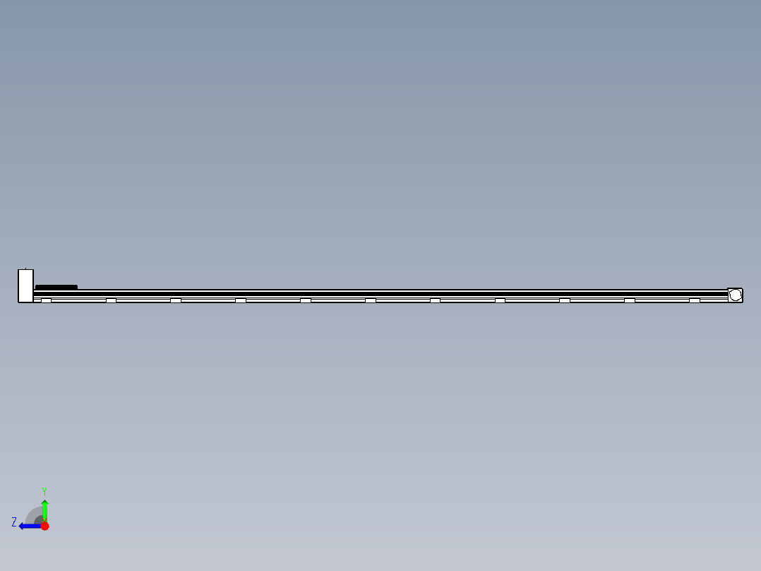 同步带滑台-欧规B8-L88-S4000-L-ZP75-D3-N10右视图