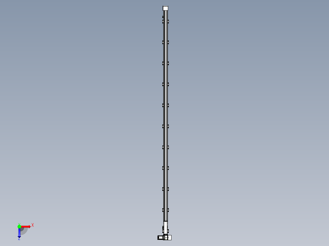 同步带滑台-欧规B8-L88-S4000-L-ZP75-D3-N10俯视图