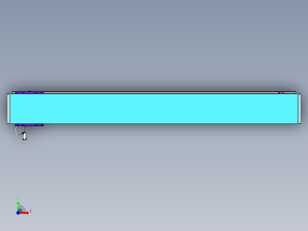 威洛博VL系列直线电机模组-VL22H3-S1850前视图