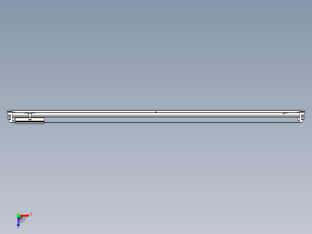 威洛博VL系列直线电机模组-VL22H3-S1850俯视图