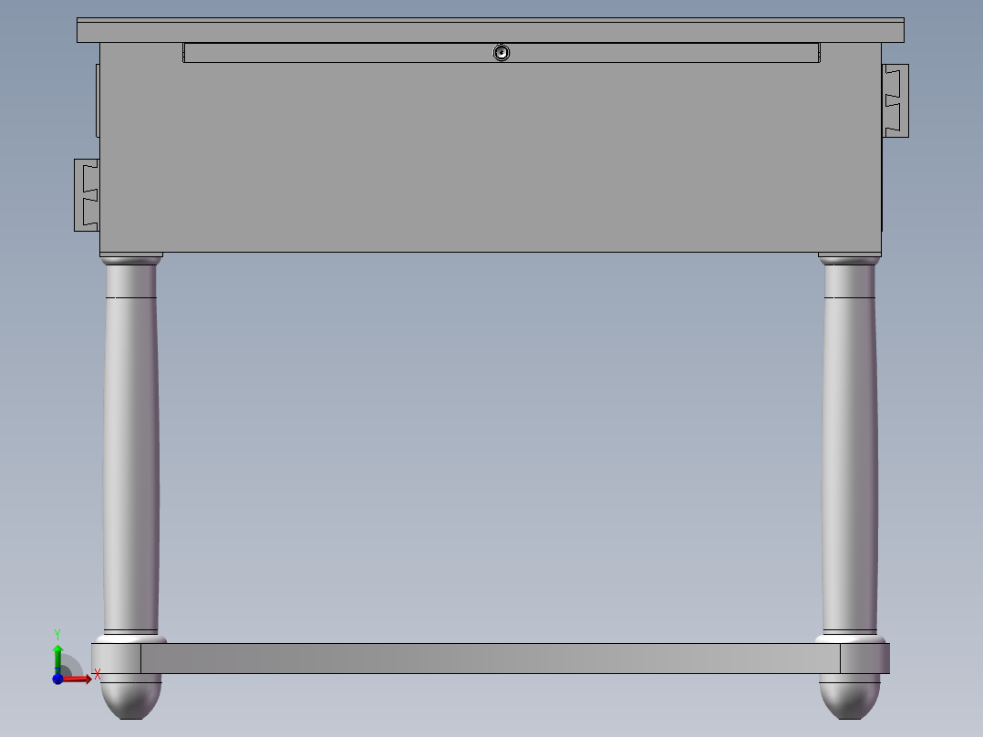 厨桌3D模型前视图