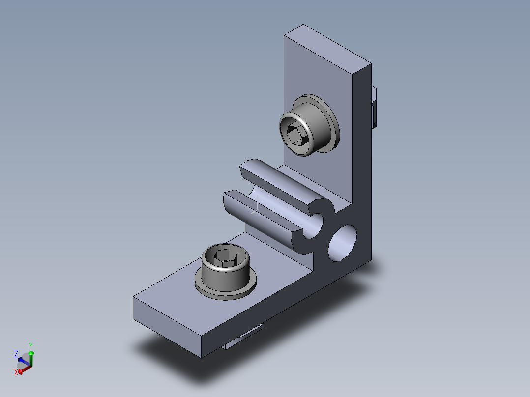 铝型材及其附件3.31.35.20.20.ST正等轴测图