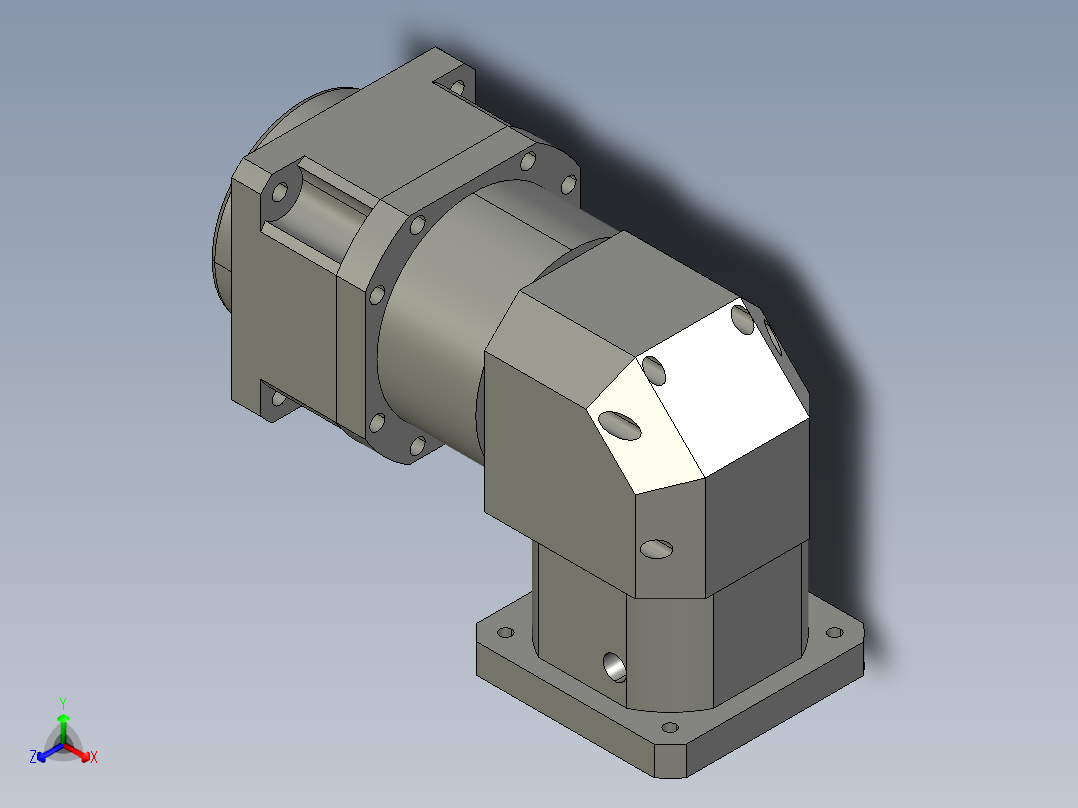 直齿孔ZPLX180-L3 42-114.3-200-M12.STEP正等轴测图