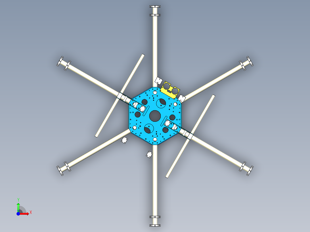 多轴图纸前视图