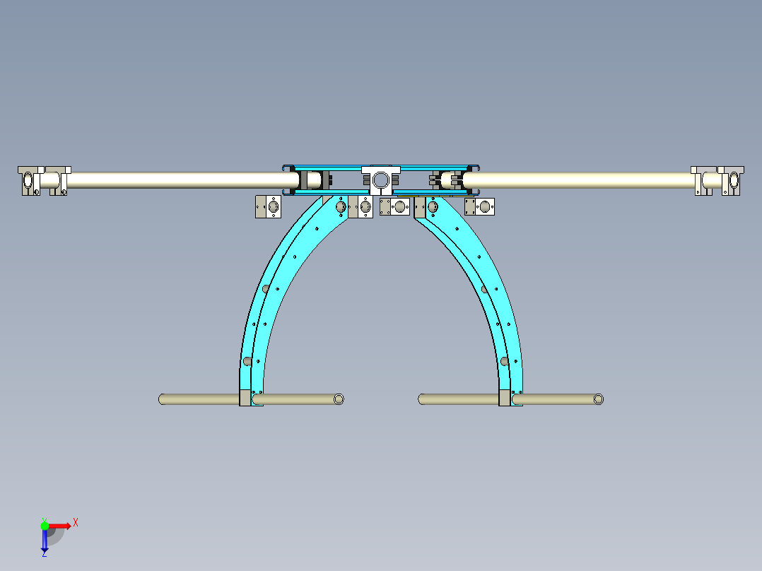 多轴图纸俯视图
