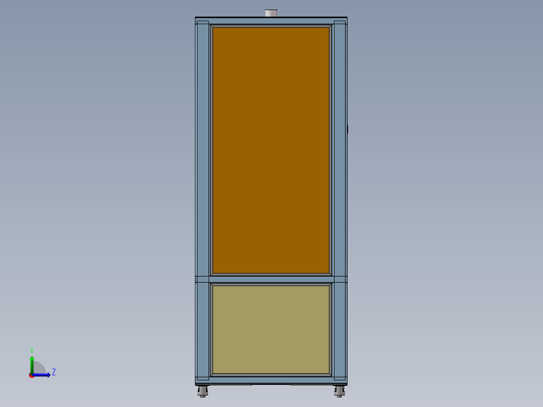 智能无土栽培植物设备左视图