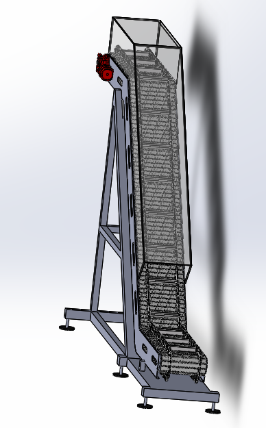 可调节式倾斜输送机
