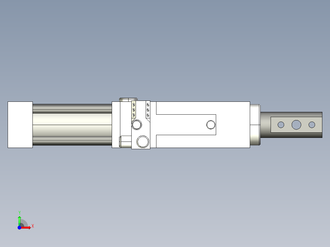 德克斯TUNKERS气缸数模SZK_63_1_A12_T12_TUENKERS前视图