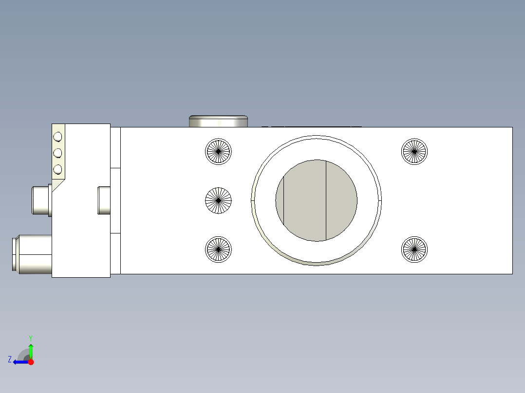 德克斯TUNKERS气缸数模SZK_63_1_A12_T12_TUENKERS右视图